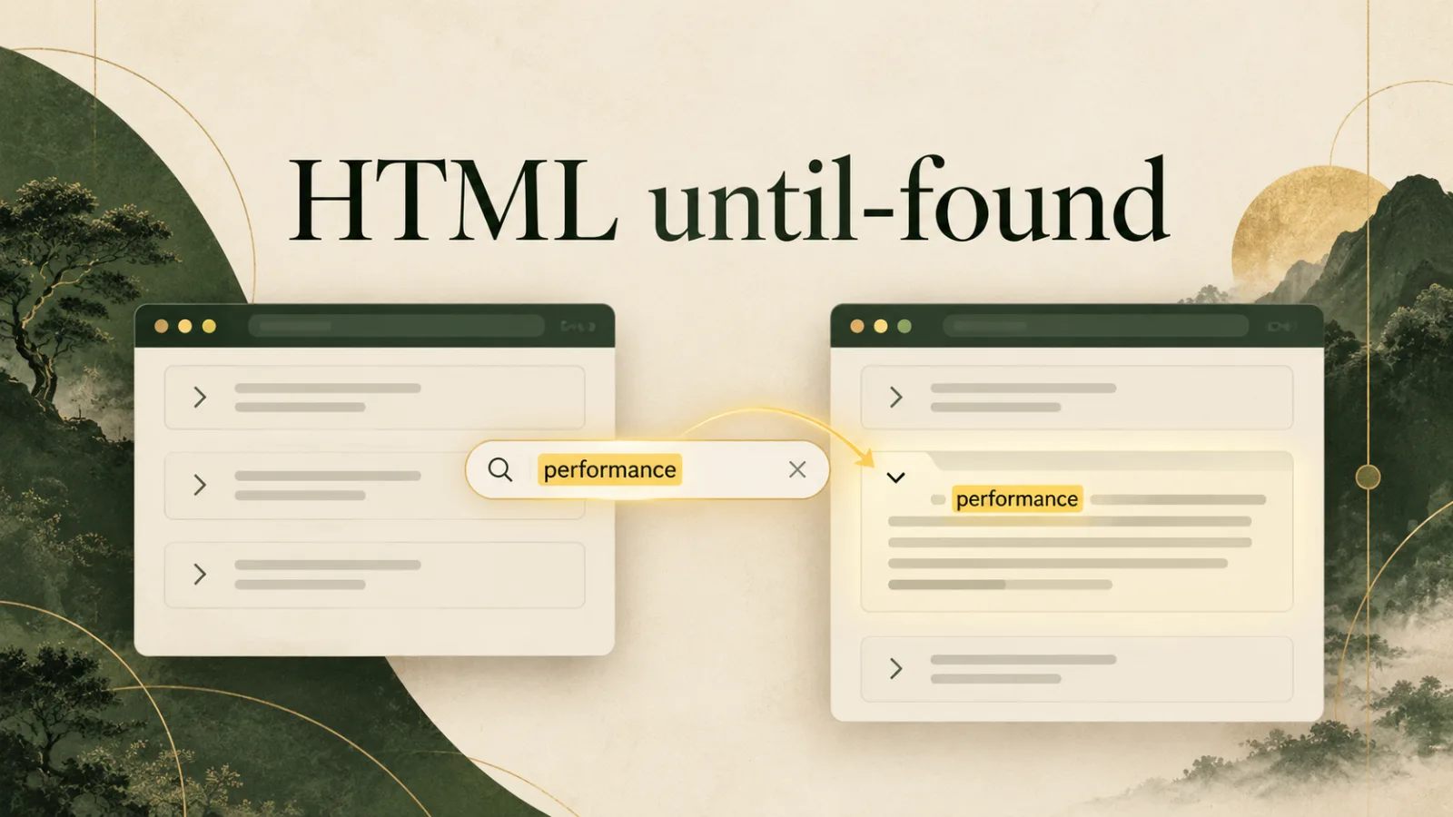 HTML hidden="until-found": Searchable Collapsed Content